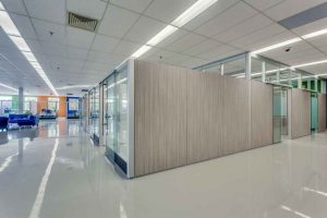 Office partitions from IMT are demountable, movable & acoustic