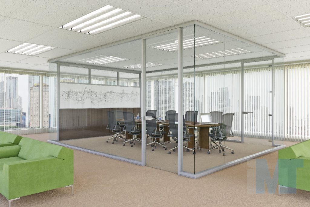 Modular office partition deals walls